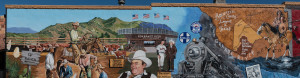 mural in Texas on a store