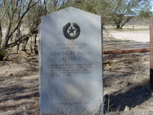 Principal village of the Comanche Indian Reservation