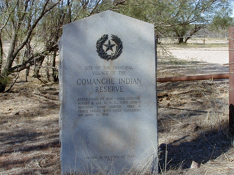 Comanche Indian Reserve tablet stone