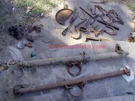 old artifacts from the Butterfield Overland Mail in Texas