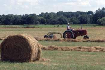 person plowing fields in Texas