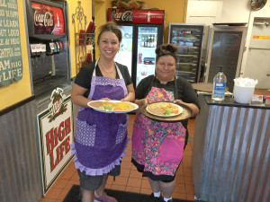 Restaurant in Texas waitresses serving food